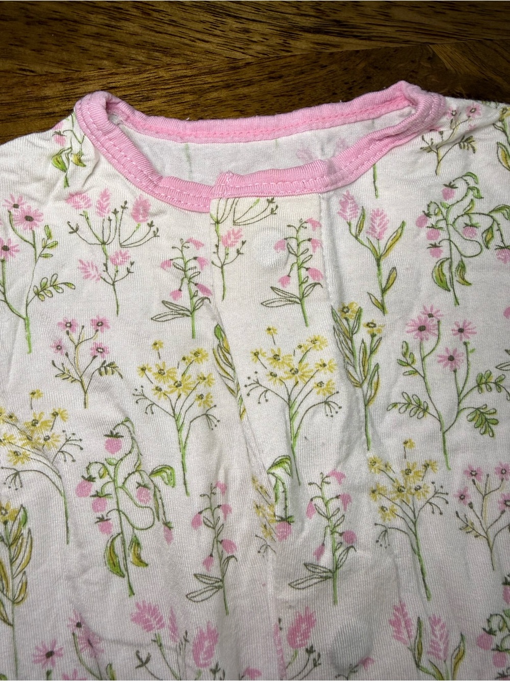 Magnetic Me Floral Footed Pajamas - Size 0-3 Months - Picture 4 of 4